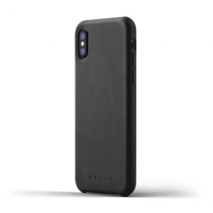 Mujjo Leather Case iPhone X Black