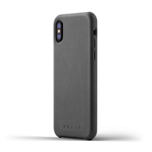 Mujjo Leather Case iPhone X Gray