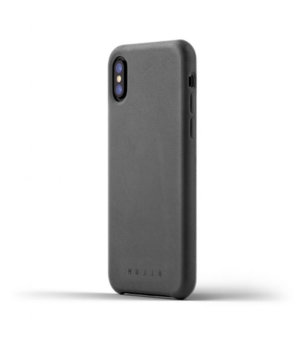 Mujjo Leather Case iPhone X Gray
