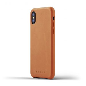 Mujjo Leather Case iPhone X Tan