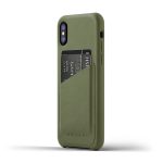Mujjo Full Leather Wallet Case for iPhone X - Olive