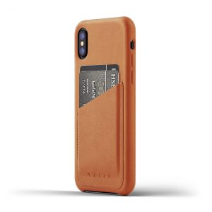 Mujjo Full Leather Wallet Case for iPhone X - Tan
