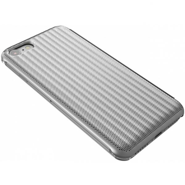 Jet Set Flip Book Case Apple iPhone 7/8 Hoesje Micro Zilver Metallic