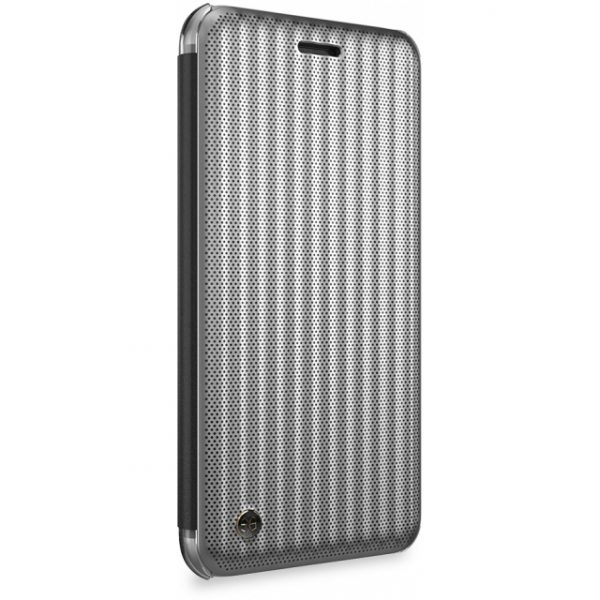 Jet Set Flip Book Case Apple iPhone 7/8 Hoesje Micro Zilver Metallic