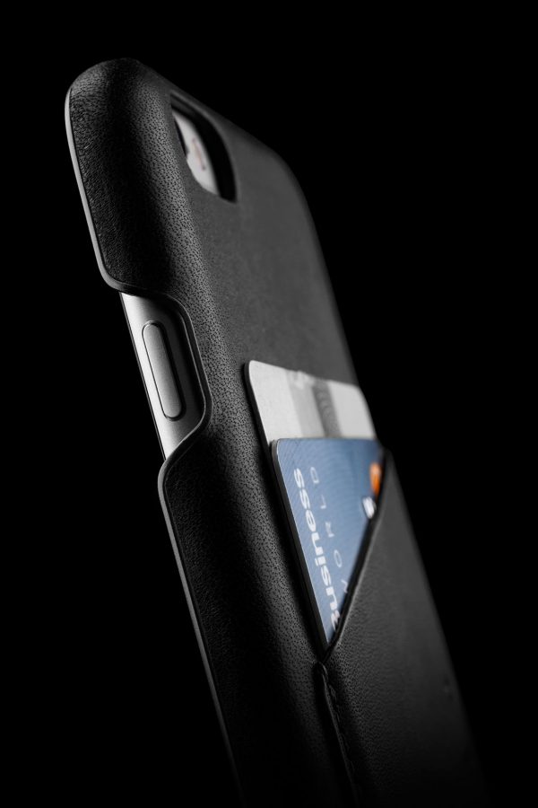 Mujjo Leather Wallet Case Apple iPhone 6 / 6s Black