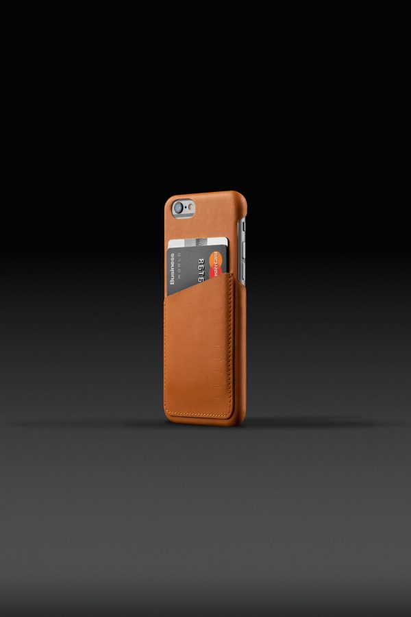 Mujjo Leather Wallet Case Tan Apple iPhone 6 / 6s