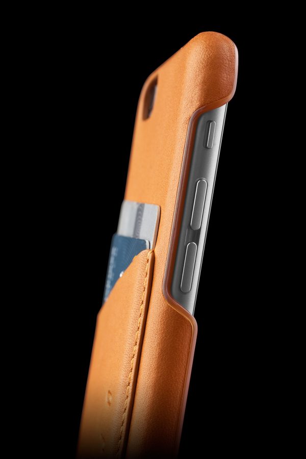 Mujjo Leather Wallet Case Tan Apple iPhone 6 / 6s