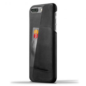Mujjo Leather Wallet Case iPhone 7 Plus Black