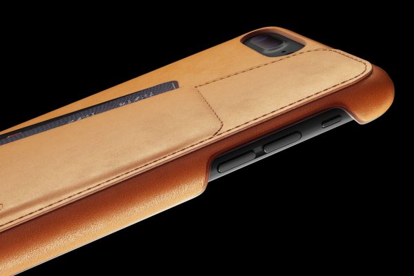 Mujjo Leather Wallet Case iPhone 7 Plus Tan