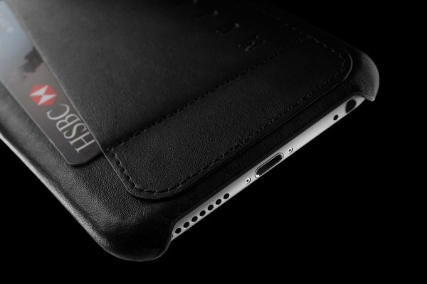 Mujjo Leather Wallet Case 80 Apple iPhone 6 Plus / 6s Plus Black