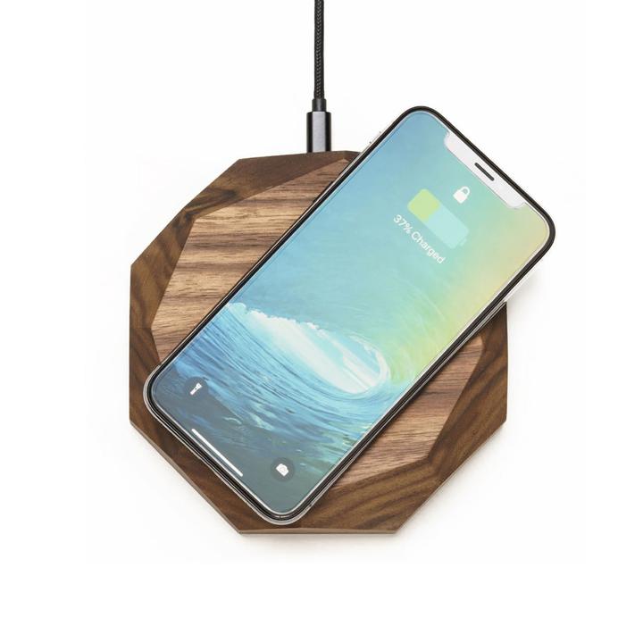 Oakywood Draadloze Oplader Hout Fast Qi Charging 10W - hoesie.nl