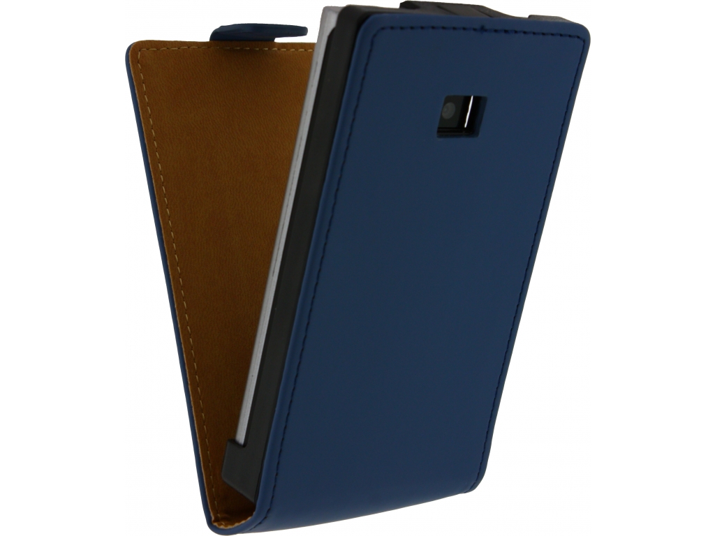 Mobilize Ultra Slim Flip Case LG Optimus L3 E400 Dark Blue