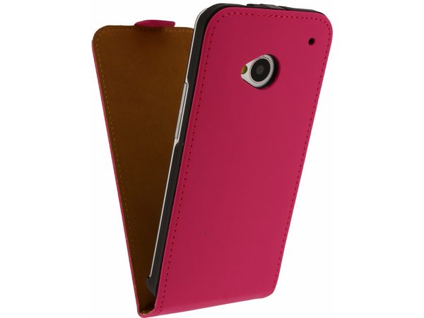 Mobilize Ultra Slim Flip Case HTC One Fuchsia