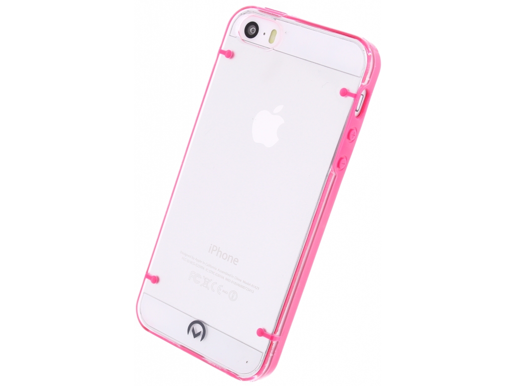 Mobilize Hybrid Case Transparent Apple iPhone 5/5S/SE Fuchsia