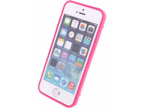 Mobilize Hybrid Case Transparent Apple iPhone 5/5S/SE Fuchsia