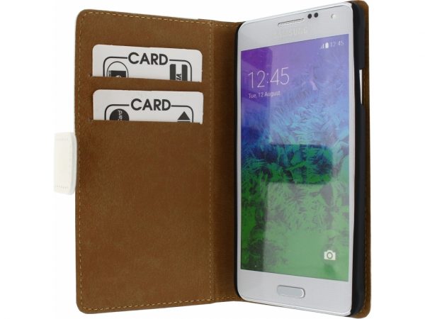 Mobilize Slim Wallet Book Case Samsung Galaxy Alpha White