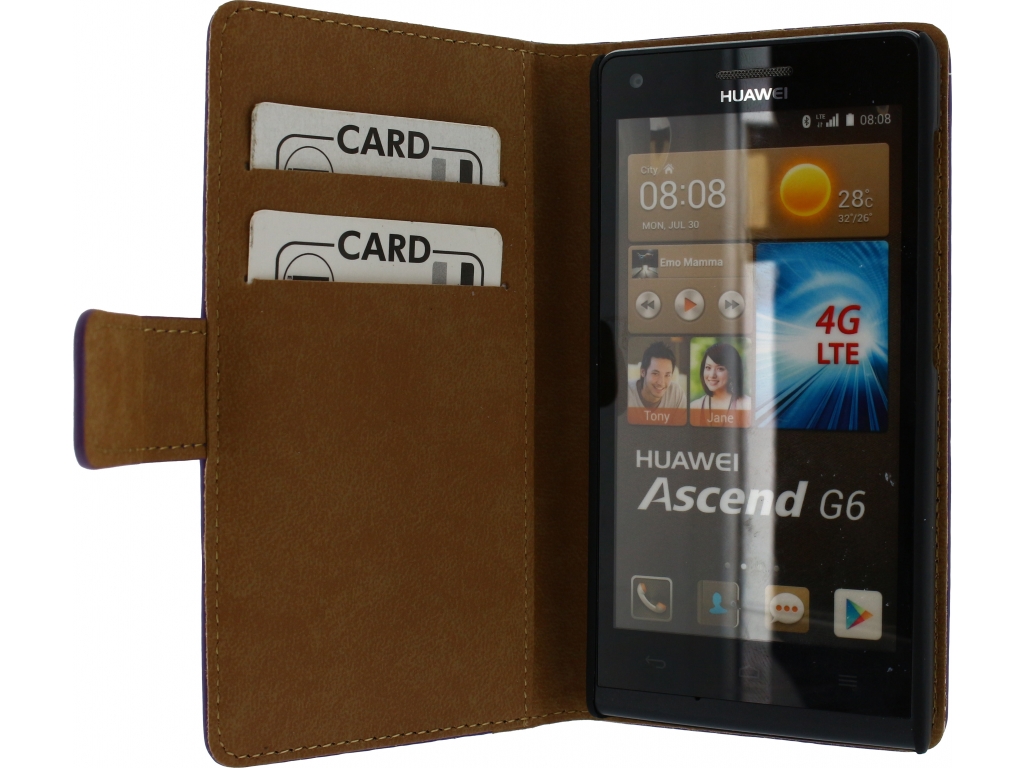 Bewijs extract bron Mobilize Slim Wallet Book Case Huawei Ascend G6 4G Purple - Hoesie.nl -  Smartphonehoesjes & accessoires