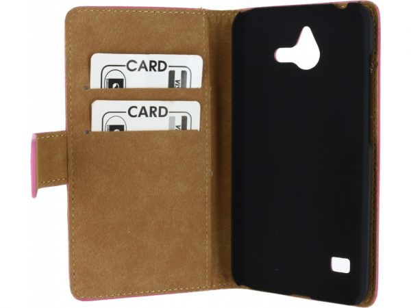 Mobilize Slim Wallet Book Case Huawei Ascend Y550 Fuchsia