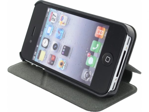Mobilize Camera-Fold Book Case Apple iPhone 4/4S Matt Black