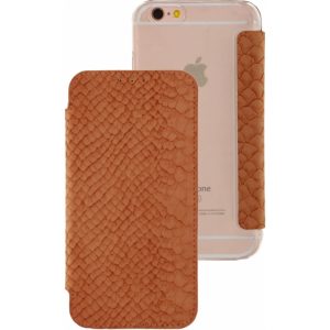 Mobilize Slim Gelly Booklet Apple iPhone 6/6S Soft Snake Apricot