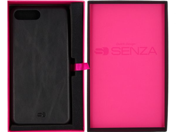 Senza Pure Leather Cover Apple iPhone 7 Plus/8 Plus Deep Black