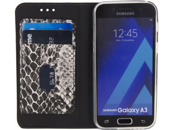 Mobilize Special Premium Gelly Book Case Samsung Galaxy A3 2017 Snake Black