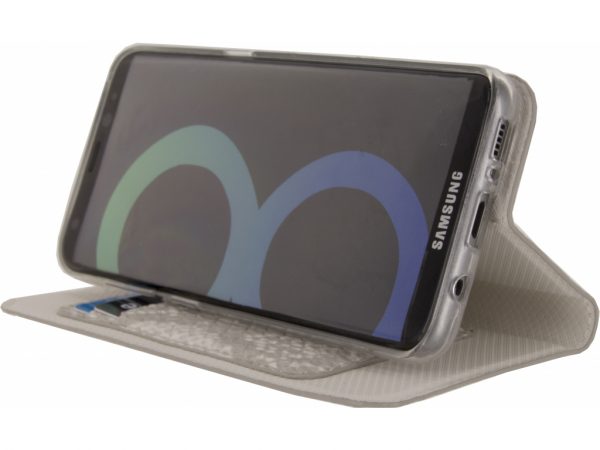 Mobilize Special Premium Gelly Book Case Samsung Galaxy S8+ Snake Light Grey