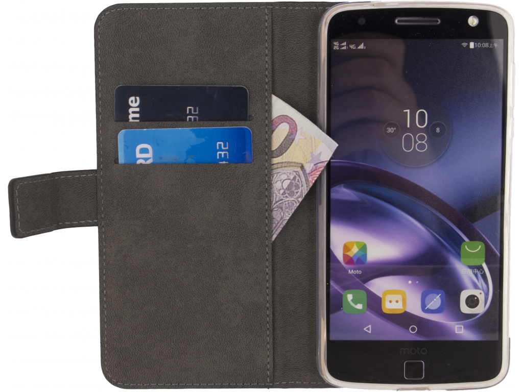 Mobilize Classic Gelly Wallet Book Motorola Moto Z2 Force Black