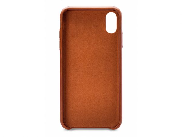 Senza Desire Leather Cover with Card Slot Apple iPhone Xs Max Burned Cognac