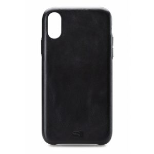 Senza Pure Leather Cover Apple iPhone Xs Max Deep Black