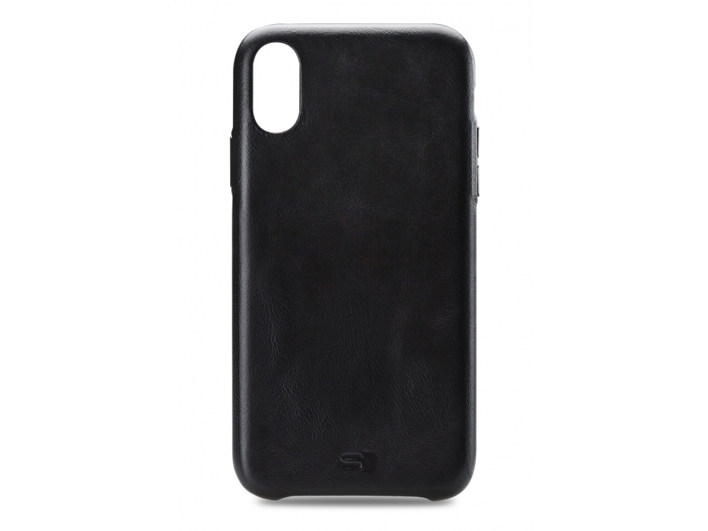 Senza Leather Cover iPhone Xs Max Black - Hoesie.nl - Smartphonehoesjes accessoires
