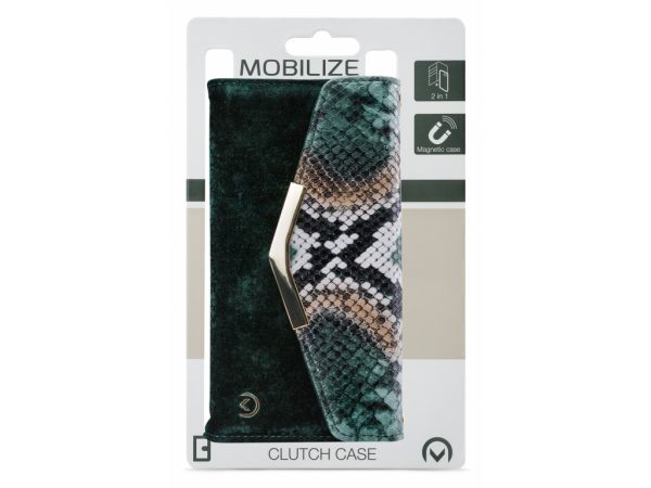Mobilize 2in1 Gelly Velvet Clutch for Samsung Galaxy A20e Green Snake