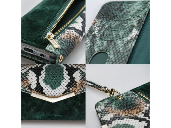 Mobilize 2in1 Gelly Velvet Clutch for Apple iPhone 11 Pro Green Snake