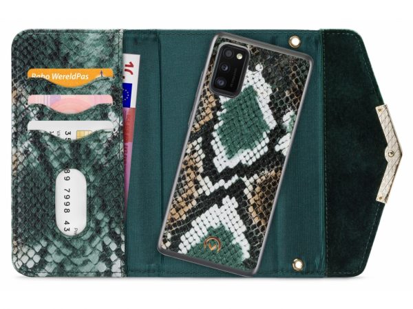 Mobilize 2in1 Gelly Velvet Clutch for Samsung Galaxy A41 Green Snake
