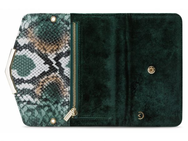 Mobilize 2in1 Gelly Velvet Clutch for Samsung Galaxy A41 Green Snake