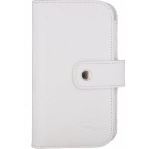 Senza Leather Wallet Slide Case White Size M-Large