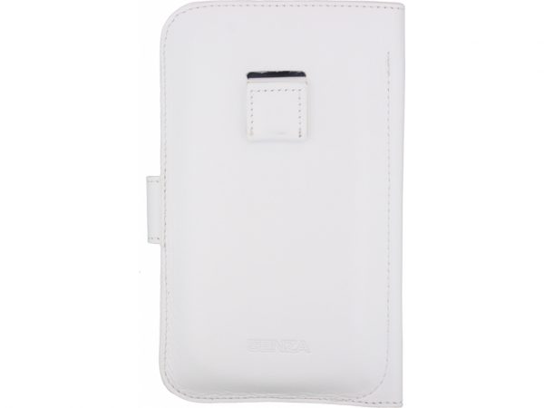 Senza Leather Wallet Slide Case White Size XXL