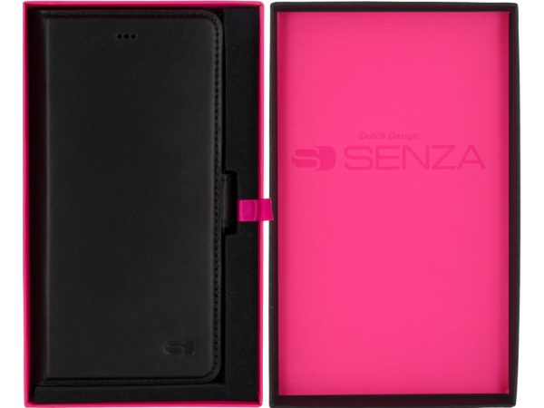 Senza Pure Leather Wallet Apple iPhone 7 Plus/8 Plus Deep Black