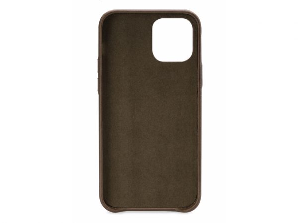 Senza Desire Leather Cover with Card Slot Apple iPhone 12 Mini Burned Olive