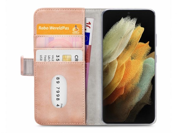 Mobilize Elite Gelly Wallet Book Case Samsung Galaxy S21 Ultra Soft Pink