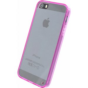 Xccess TPU/PC Case Apple iPhone 5/5S/SE Transparent/Pink
