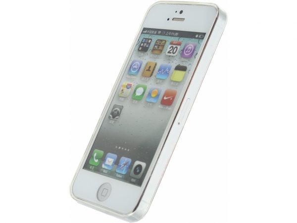 Xccess TPU/PC Case Apple iPhone 5/5S/SE Transparent/Floral Pink
