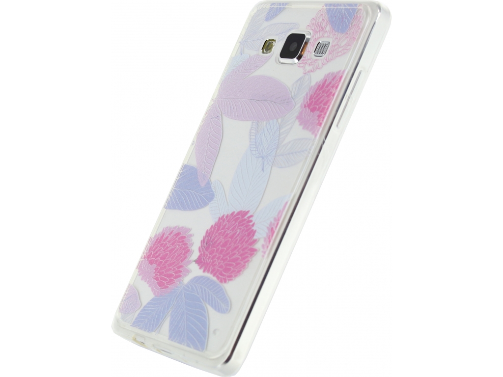 Xccess TPU/PC Case Samsung Galaxy A7 Transparent/Floral Pink