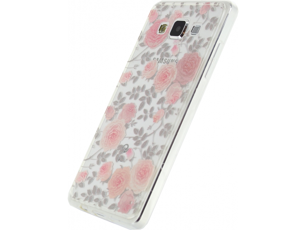 Xccess TPU/PC Case Samsung Galaxy A7 Transparent/Floral Rose
