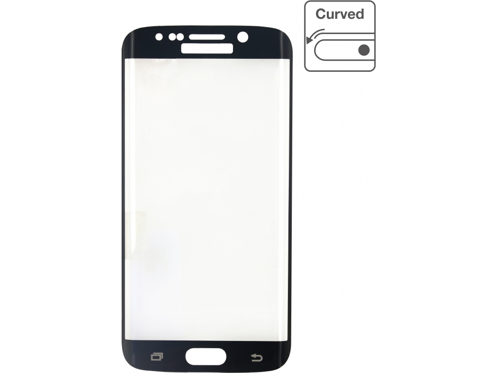 Mobilize Edge-To-Edge Glass Screen Protector Samsung Galaxy S6 Edge Black