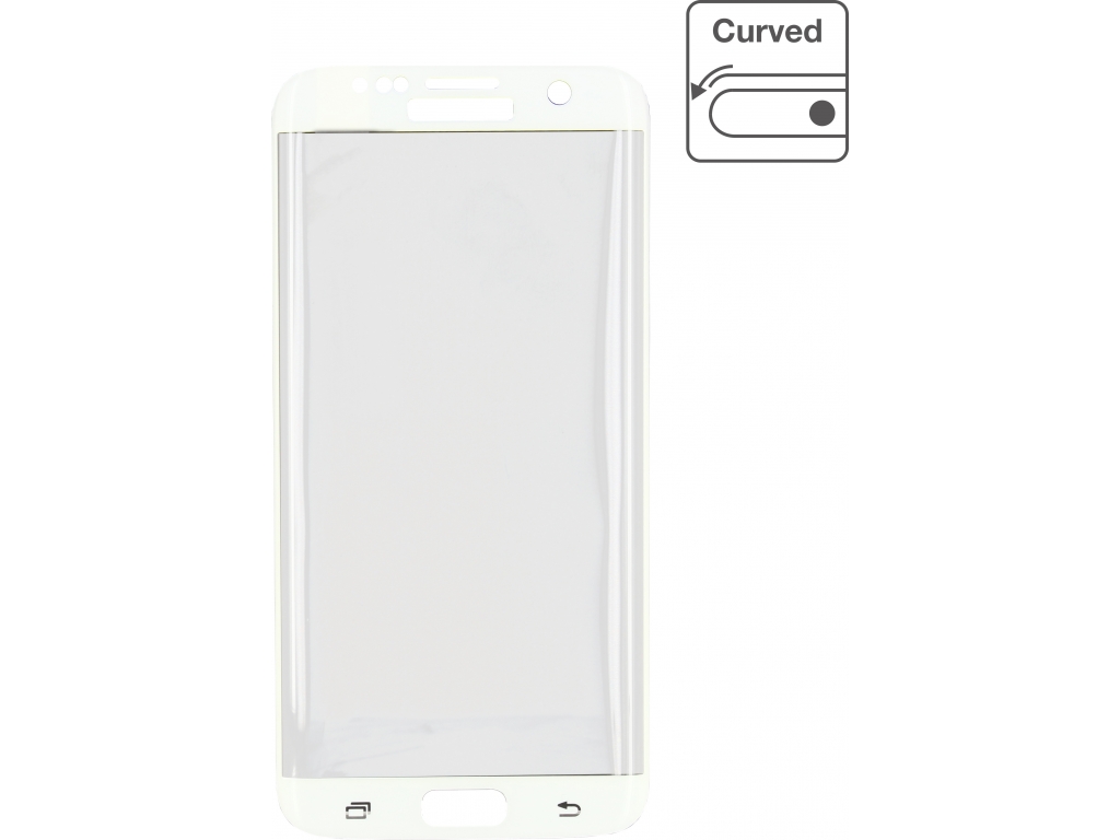 Mobilize Edge-To-Edge Glass Screen Protector Samsung Galaxy S7 Edge White