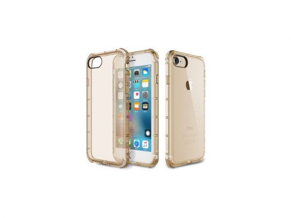 Rock Fence TPU Case Apple iPhone 7/8/SE (2020) Transparent Gold