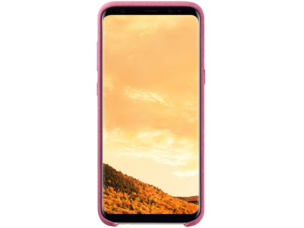 EF-XG955APEGWW Samsung Alcantara Cover Galaxy S8+ Pink