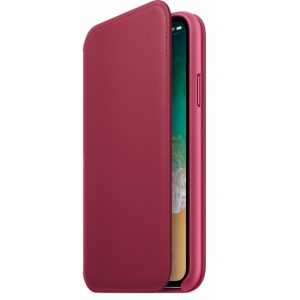 MQRX2ZM/A Apple Leather Folio Case iPhone X Berry