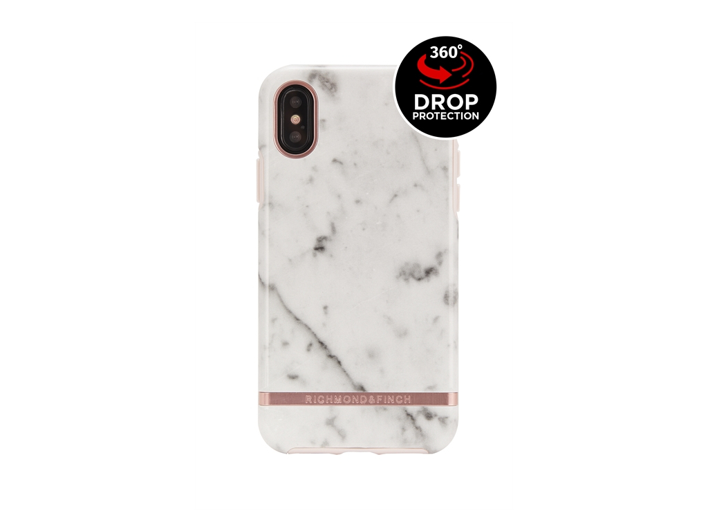 Richmond & Finch Freedom Series Apple iPhone X/Xs White Marble/Rose Gold